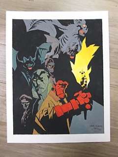  - Hellboy  - Dessin original en couleur ( Gouache ) - Hommage Ã  Mignola et Hellboy par  - thomas FRISANO 
