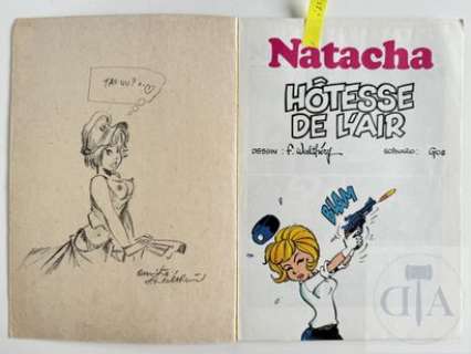 Walthéry/Natasha. Dessin original réalisé dans l’album… | Dagoty