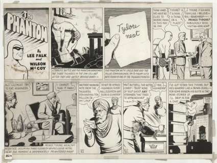 214: McCoy The Phantom Sun 10/23/49 original comic art | Russ Cochran
