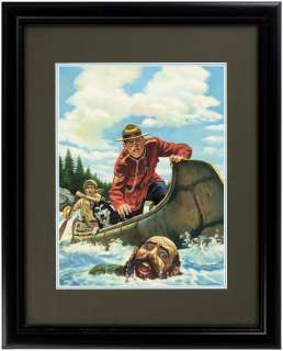 SERGEANT PRESTON OF THE YUKON #11 COMIC BOOK COVER ORIGINAL ART BY MORRIS GOLLUB. | Hake’s