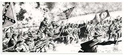 Cuzor | STEVE CUZOR LE COMBAT D’HENRY FLEMING Dupuis 2024 Illustration... | Daniel Maghen Enchères