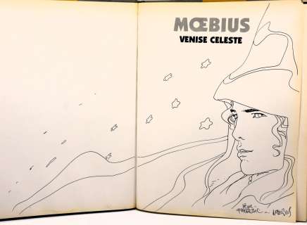 Mœbius - Dédicace Venise... | Mœbius - Dédicace Venise Celeste EO 1984 Editions Aedena... | Arthema Auction