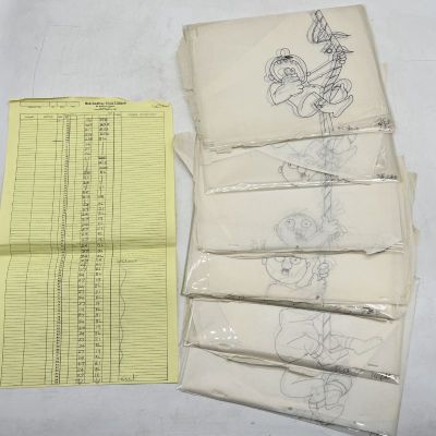 Lot 91 - A sequence of animation cels for scene 13b of Kama Sutra Rides Again… | misc / divers