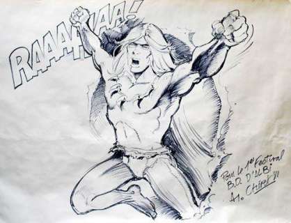 Chret Rahan | Fresque originale réalisée lors d’un festival de BD à Albi. | Cornette de St Cyr