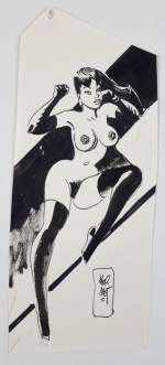 Jordi Bernet - illustraz. originale "Chiara di Notte" - Page volante | Catawiki