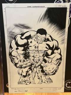 Hulk 16 Deadpool Variant Original Cover Art McGuinness 2009