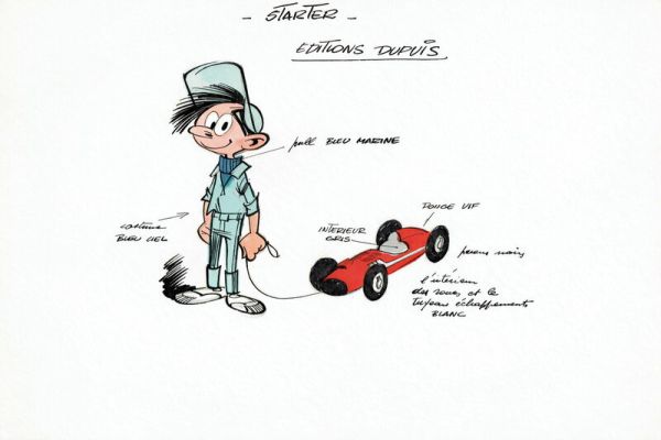 Jidéhem | 1960’S - Starter : illustration originale en couleurs pour produits dérivés | 2DGalleries