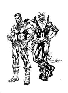 Neal Adams | Deadman Batman team up original ASrt | Neal Adams