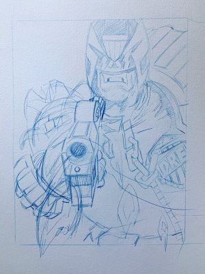 Stewart Kenneth Moore | Judge Dredd Prelim / sketch | 2DGalleries