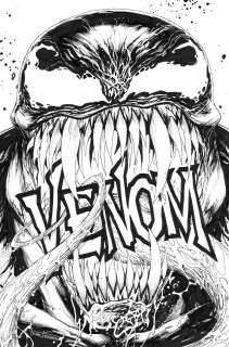Tyler Kirkham - VENOM #200 (35) Cover (Logo Drawn In) 2021