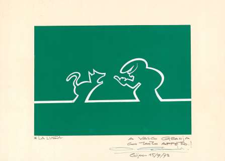 * Cava - La Linea:... | * Cava - La Linea: Dessin sur feuille d’acétate représentant... | Tessier Sarrou