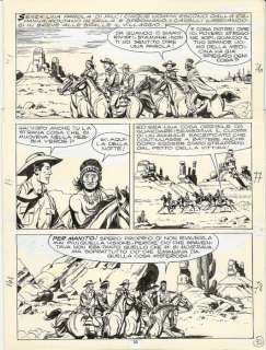 Tex #161 - G. Letteri - original page "Il Fiore della Morte"  - Page volante - (1974) | Catawiki
