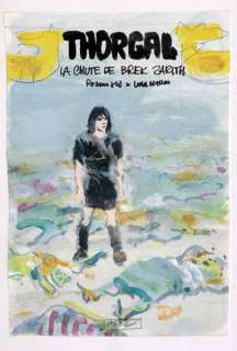 Rosinski | Thorgal, illustration Ã  l’aquarelle pour le proje… | Banque Dessinée