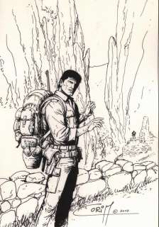 Coria  - Dessin original Bob Morane - En expédition en Amazonie - (2017) | Catawiki