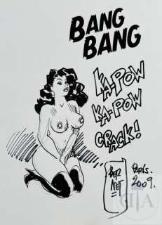 Lot 307 - Bernet/Bang Bang. Dessin original inspire des couvertures…