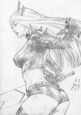 Ed Benes | Magik - 09"x12" Pencil | Ed Benes