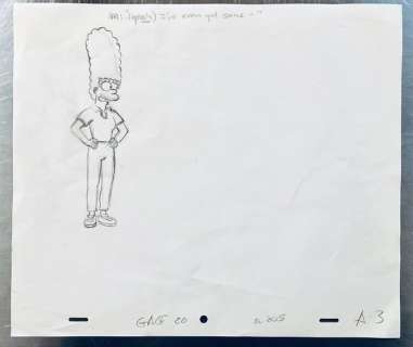 The Simpsons - Marge - Original Animation Drawing by Matt Groening EP05/S17 - EO - (2005) | Catawiki