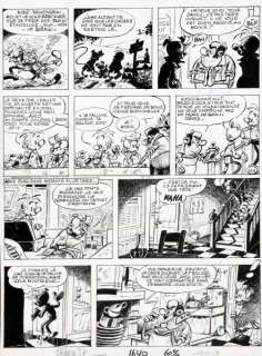 Fournier - Franquin | Spirou et Fantasio, planche n°36 Ã  l’encre de Ch… | Banque Dessinée