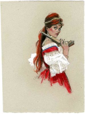 JIM SILKE "CLAUDIA CARDINALE" MIXED MEDIA COLOR ILLUSTRATION | eBay US