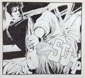 Dylan Dog - Roi - vignetta originale inedita "Un Mostro nel Tamigi" - Page volante | Catawiki