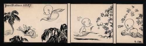 Dulieu, Jean (Oort, Jan van) - Originele strook (nr. 1227) - Paulus de Boskabouter - Ook verschenen in ’Van Oela’s en Oorkraaien’ - (1950) | Catawiki