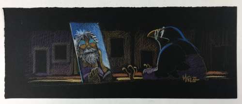 Frezzato - Illustrazione originale "La cittÃ  delle cose dimenticate" - Page volante - (2018) | Catawiki