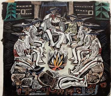 Zbigniew Rychlicki (1922 - 1989) | Zbigniew Rychlicki | "Tatry moje Tatry", projekt ilustracji, 1967 | Desa Unicum