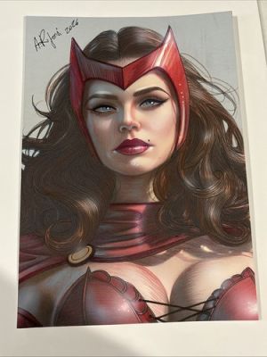 Scarlet Witch Original Art Commission 8.5x11 | eBay US (Buy It Now)