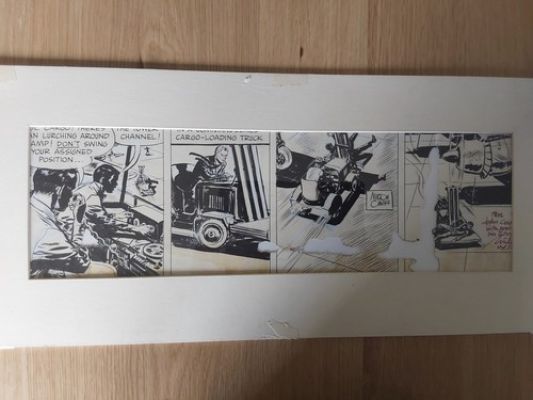 Milton Caniff: Steve Canyon Daily 11/26/1958, damaged | eBay Europe (Buy It Now)
