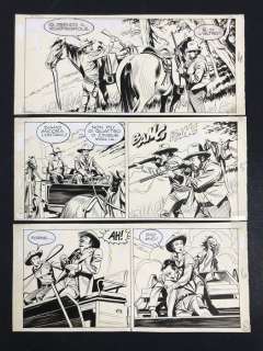 Tex n. 146 - G. Ticci - tavola originale "Terra Promessa" - Page volante - (1972) | Catawiki