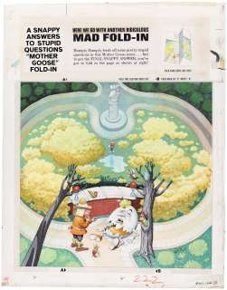 MAD MAGAZINE #222 "MAD FOLD-IN" PAINTING ORIGINAL ART BY AL JAFFEE. | Hake’s