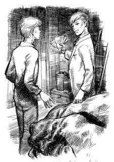 Joubert Pierre | Â«Le Cahier noirÂ». Encre de Chine sur papier pour l’illustration | Tessier Sarrou