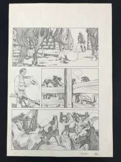 Tex albo gig. n. 4 - tavola originale "Piombo Rovente" con prova di stampa - Page volante - (1991) | Catawiki