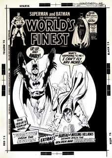 Neal  Adams - World‘s finest comics #211 cover (oversized) 1971