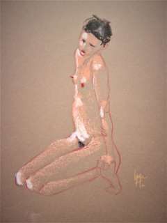 Lepage, Emmanuel - Dessin original (pastel) - Femme nue - (2010) | Catawiki