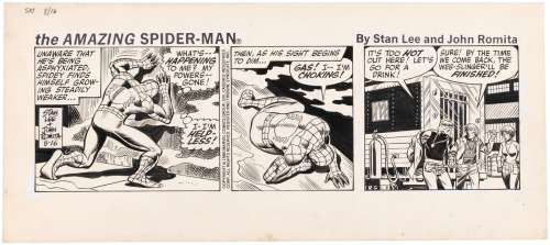 THE AMAZING SPIDER-MAN 1980 DAILY STRIP ORIGINAL ART BY JOHN ROMITA SR. | Hake’s