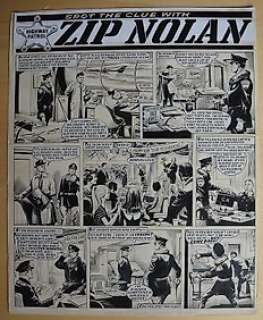  - Zip Nolan - Tavola Originale Ronald Forbes Spot the clue with Zip Nolan - Highway Patrol - Page volante - EO - (1969) 