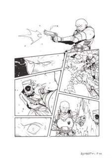 Sylvain Repos | SRepos- Yojimbot 1 - Originale p44 - encre de Chine -A3 - | Manjari & Partners