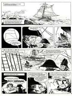 Bruce J. Hawker T1 - Cap sur Gibraltar - Planche originale (p.16) Ã  l’encre de Chine - (1976) | Catawiki