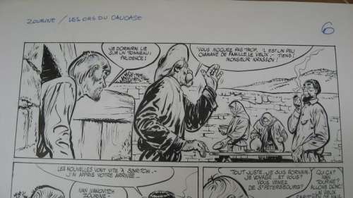 Follet, René - Planche originale - Ivan Zourine T.2 - Les Ors du Caucase | Catawiki