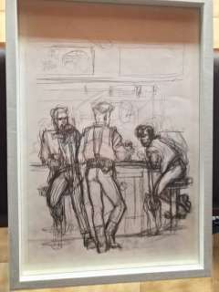 Tanino Liberatore - original sketch "Ragazzi al bar" - Page volante (1988) | Catawiki