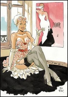 Meynet. Illustration originale Mirabelle | BDEnchères