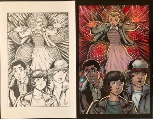 STRANGER THINGS SEASON 1 Chris McJunkin 11x17 Original Art 2026 SALE! | eBay US (Buy It Now)