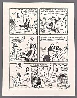 Cance Louis Pif... | CANCE Louis Pif et Hercule Gag en une planche "Le siège" Planche... | Vermot et Associés