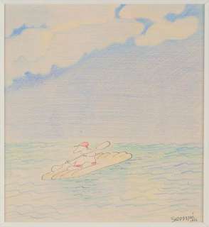 Sempe | Superbe illustration couleur réalisée en 1976 - Encadrée, datée et | Coutau Bégarie