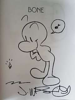 Bone - The complete cartoon epic in one volume + dédicace - Smith, Jeff - . | Catawiki
