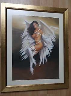  - Sperlonga, Lorenzo - Original drawing in colour + preliminary sketch - White Angel 