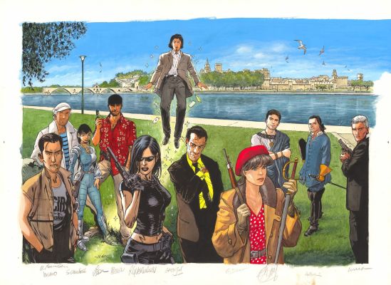 Olivier BERLION (né en 1969), Serge CARRÈRE (né en 1958), Philippe DELABY (1961-2014), Richard GUÉRINEAU (né en - Lot 37 : Rencontres 2