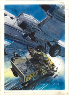 Patrice SERRES (1946 - 2023) - Lot 111 : Tanguy et Laverdure - Plan de vol vers l‘enfer