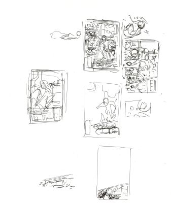 Dave Bullock Hand-Drawn Comic Illustration for Covers and Book DC M19 | Charles Scott Gallery